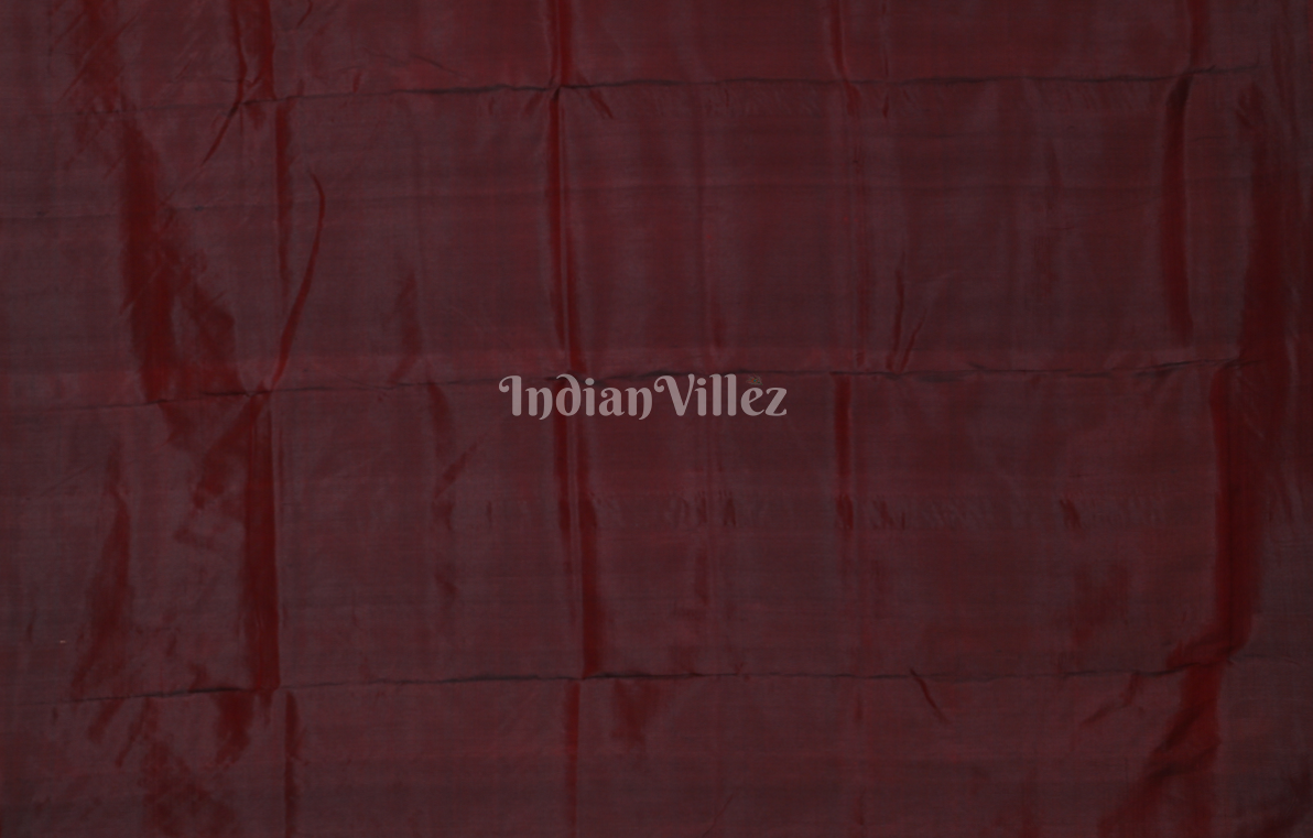 Coffee Neon Yellow Nabakothi Odisha Ikat Contemporary Designer Silk Saree