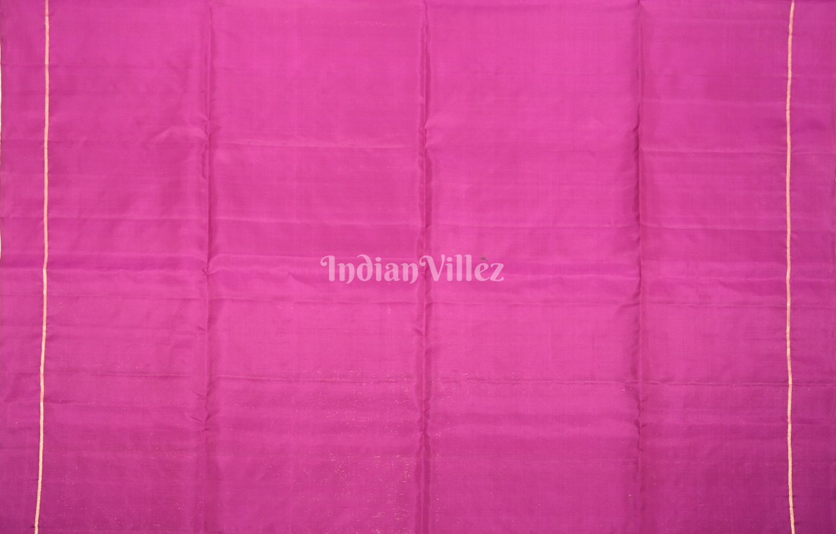 Pink Golden Zari Pure Kanjivaram Soft Silk Saree