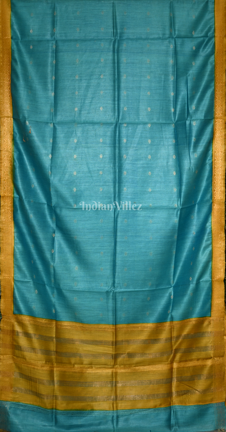 Blue Yellow Pure Kanjivaram Soft Silk Saree