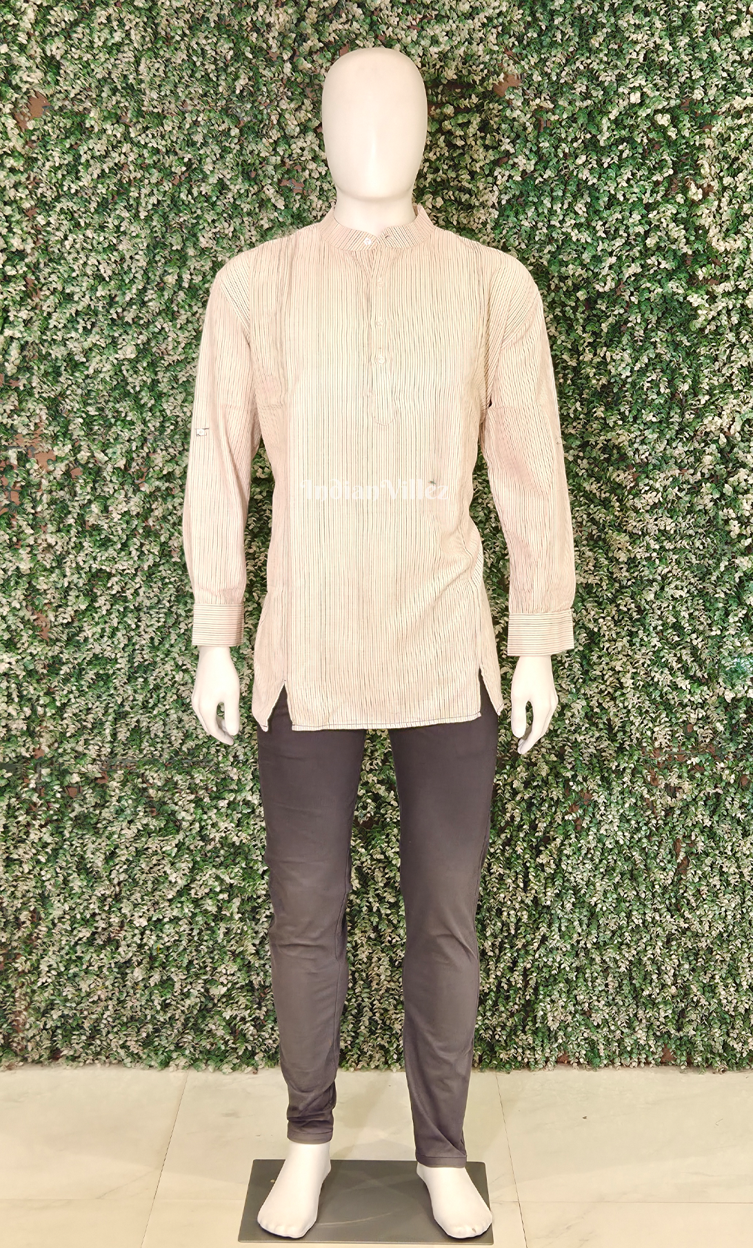  Off White Kotpad Odisha Ikat Cotton Kurta for Men