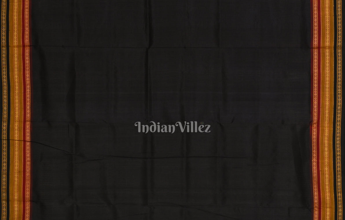 White Red Yellow Black Kathiphera Odisha Ikat Khandua Silk Saree 