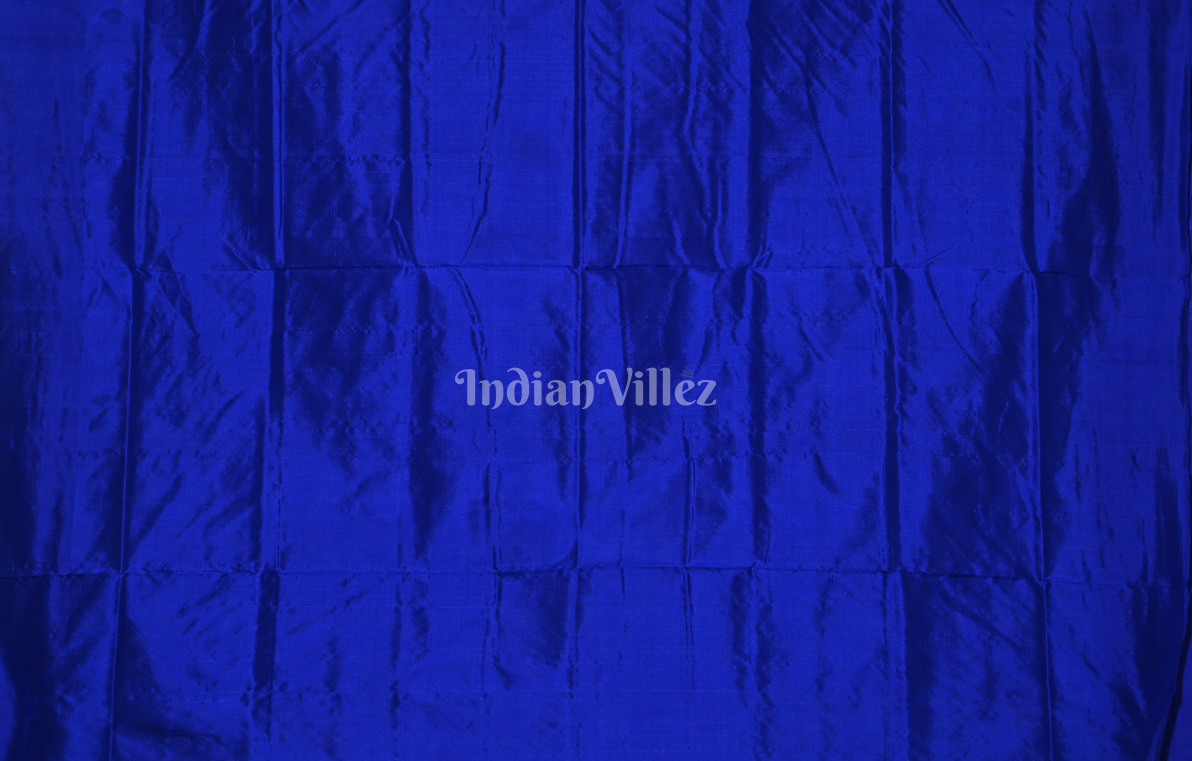 Blue Body Mini Pasapali Odisha Ikat Contemporary Designer Silk Saree