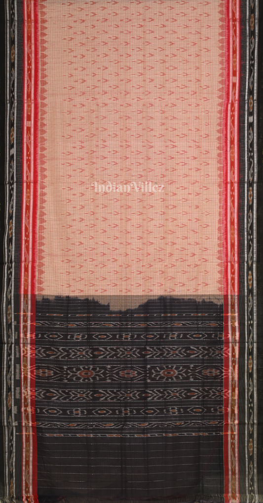 Sachipar and Mayurchandrika Sambalpuri Ikat Cotton Saree