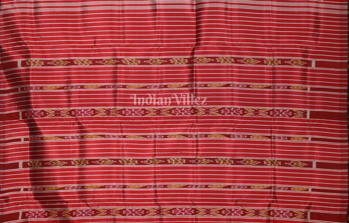 Maroon Tribal Theme Contemporary Designer Silk Saree with Pasapali Border