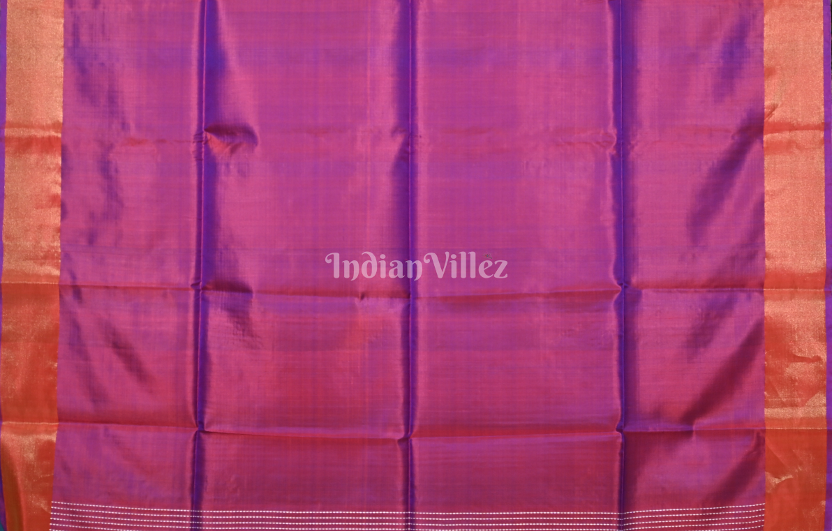 Green Magenta Pink Bishnupuri Silk Saree