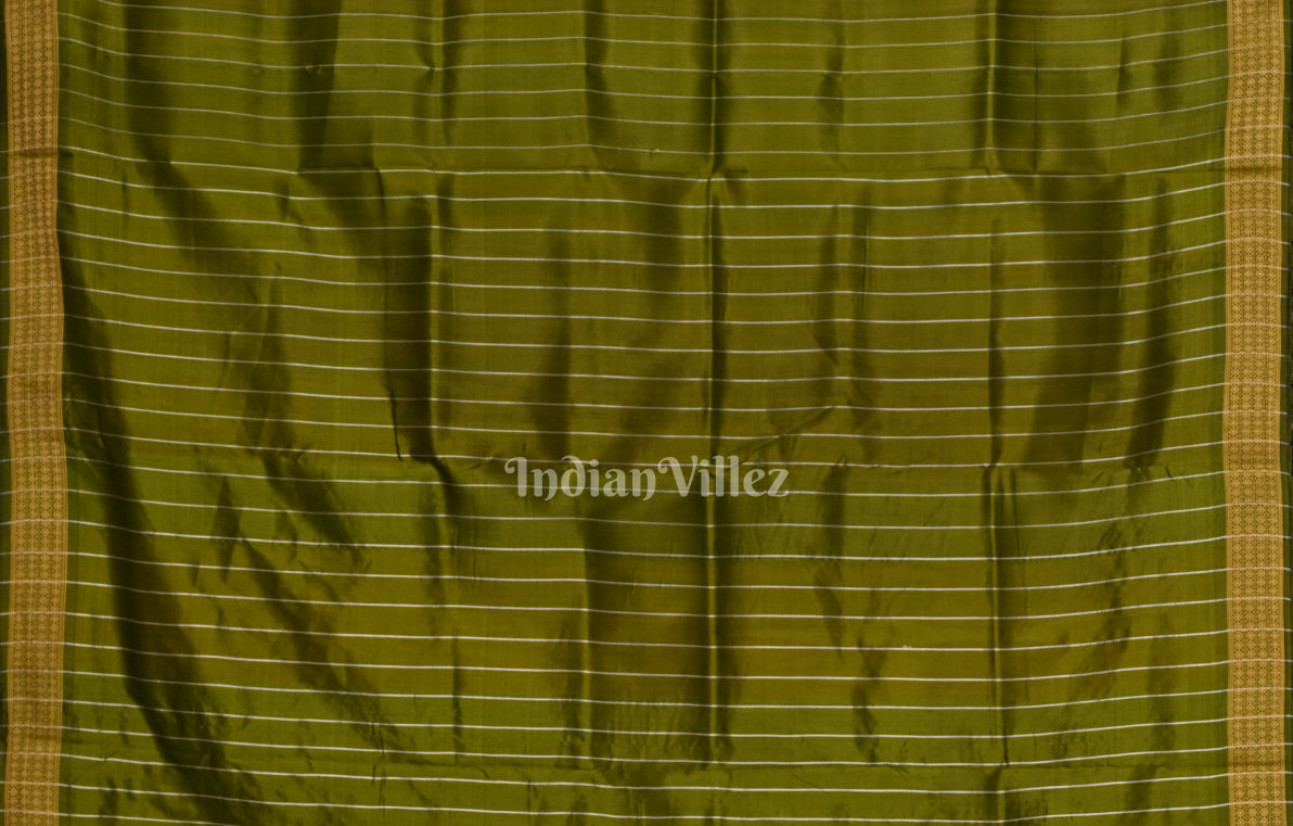 Magenta Pink Green Nabkothi Odisha Ikat Sambalpuri Silk saree