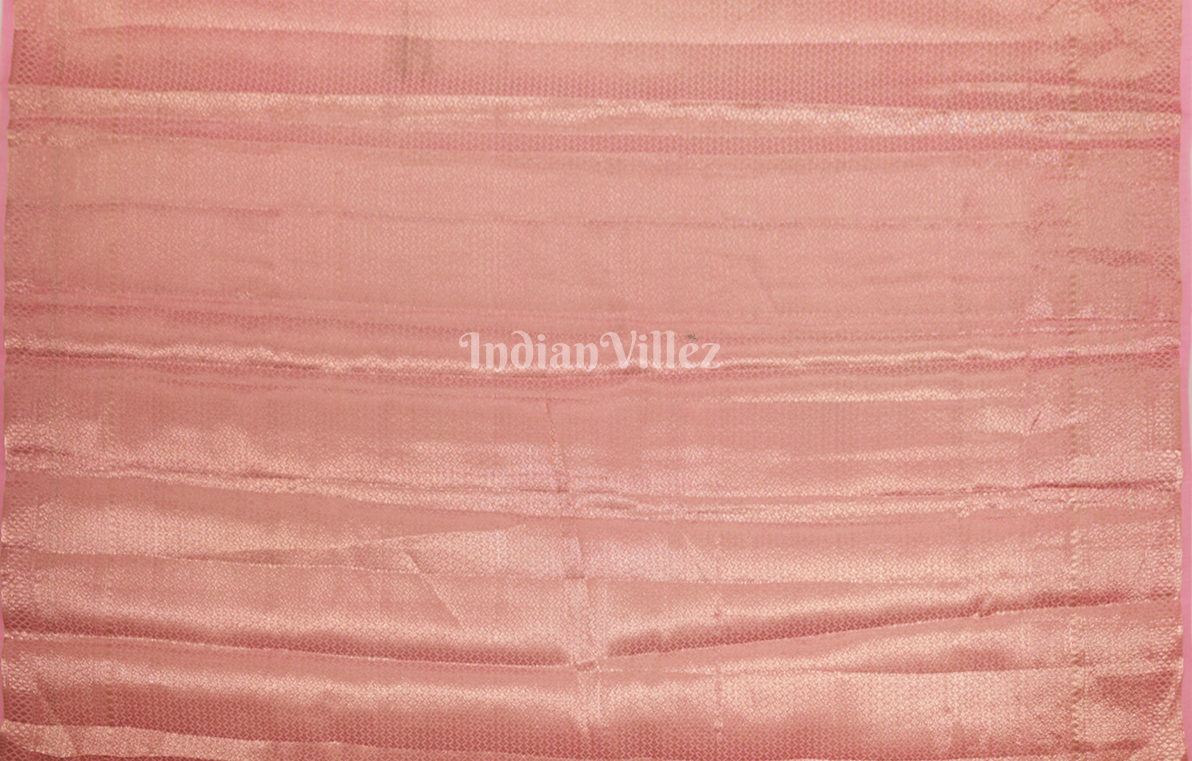 Pink Chiniya Silk Banarasi Saree 