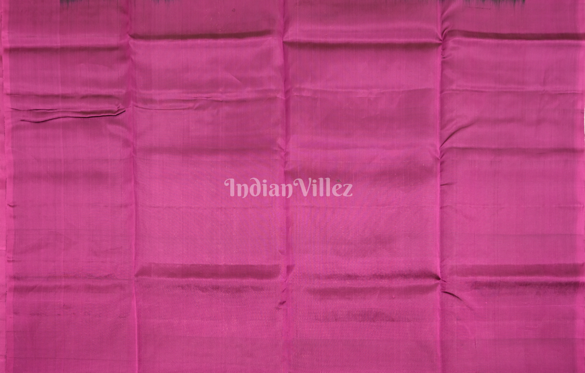 Green Pink Zari Pure Kanjivaram Soft Silk Saree