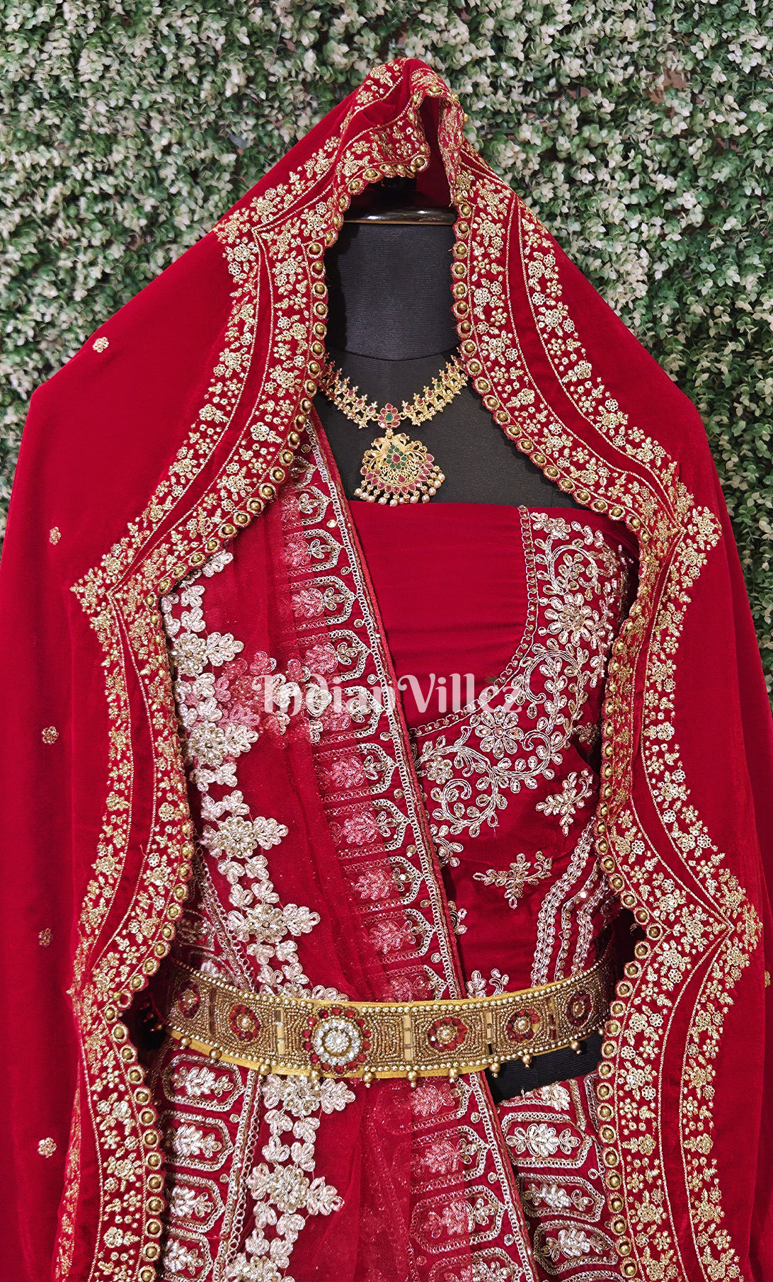 Exclusive Designer Red Lehenga Choli With Dupatta