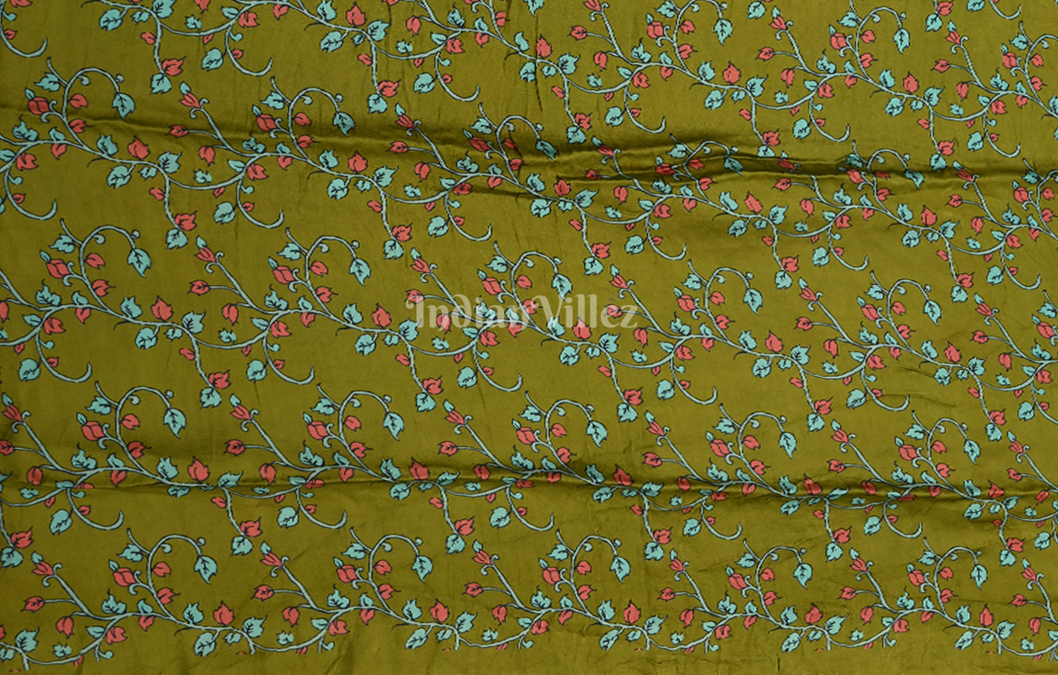 Dusty Mauve Olive Green Bandhani Gharchola Gaji Silk Saree with Zari Work 