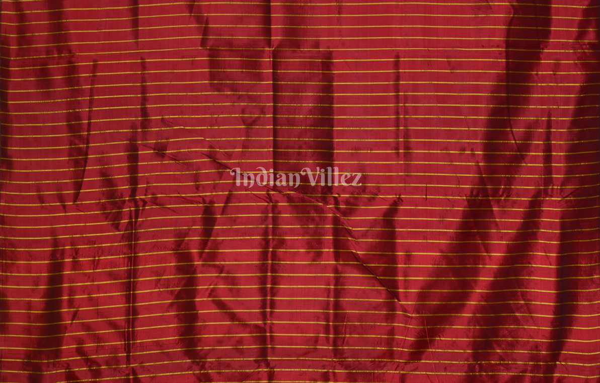 Maroon Yellow Mini Pasapali Odisha Ikat Contemporary Designer Silk Saree