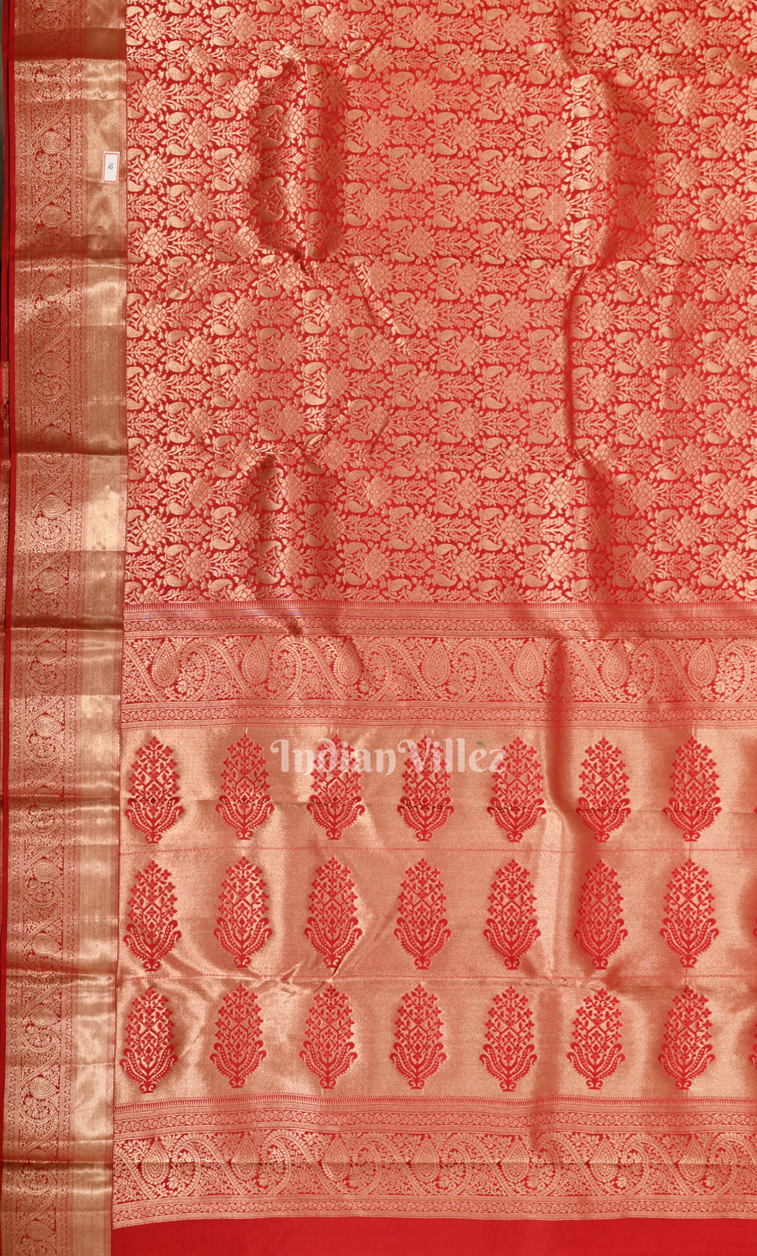 Classic Red Maroon Brocade Pure Kanjivaram Silk Saree 