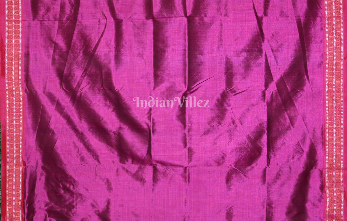 Grey Coffee Siminoi Odisha Ikat Khandua Silk Saree