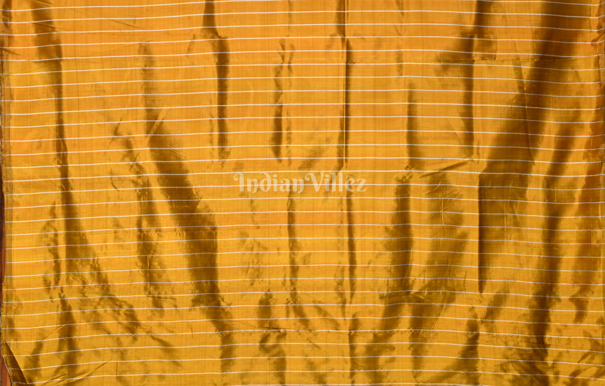 Black Mustard Yellow Nabakothi Contemporary Silk Saree