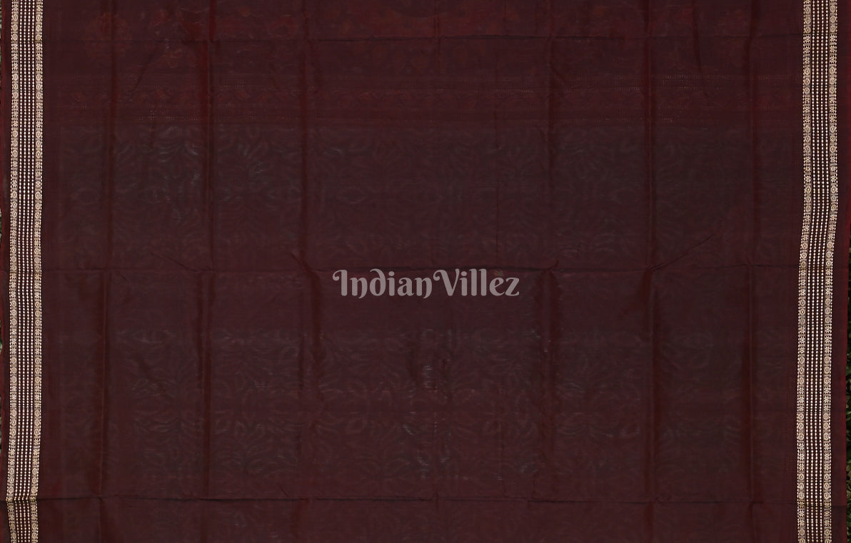 Sea Green Flower Motif Odisha Ikat Sambalpuri Silk Saree 