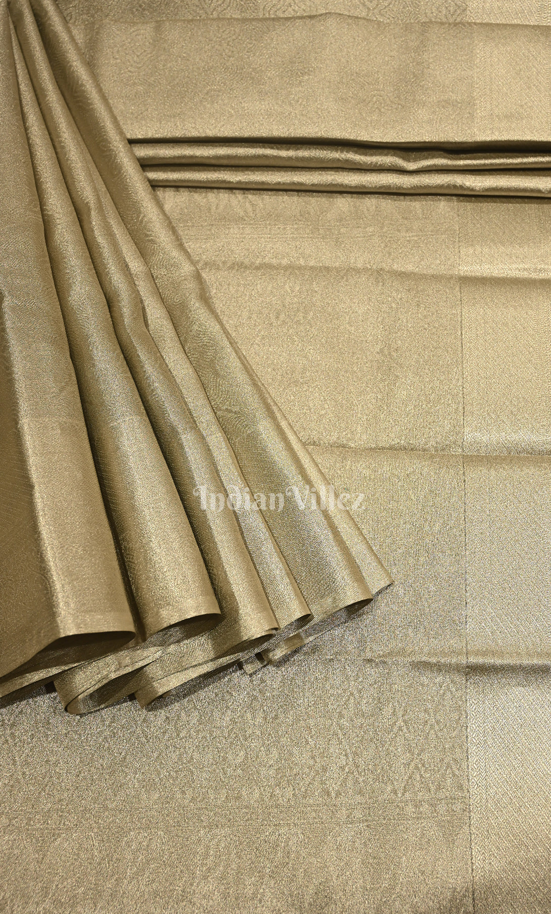 Silver Pure Brocade Kanjivaram Silk Saree 