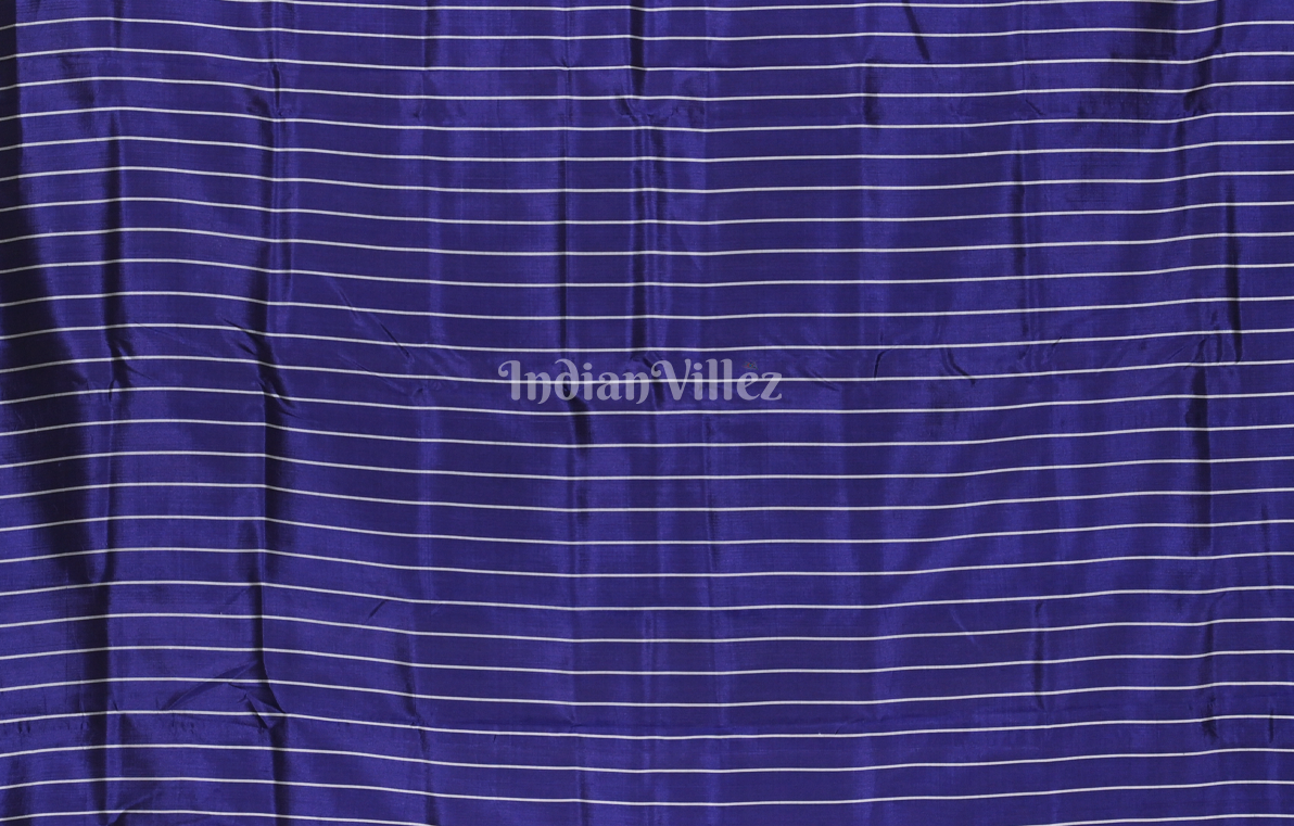 Rani Pink Blue Bird Motif Odisha Ikat Contemporary Designer Silk Saree 