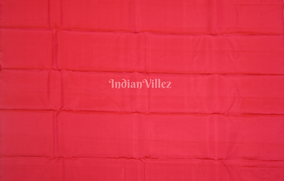 Exclusive Rani Pink Pure Brocade Kanjivaram Silk Saree