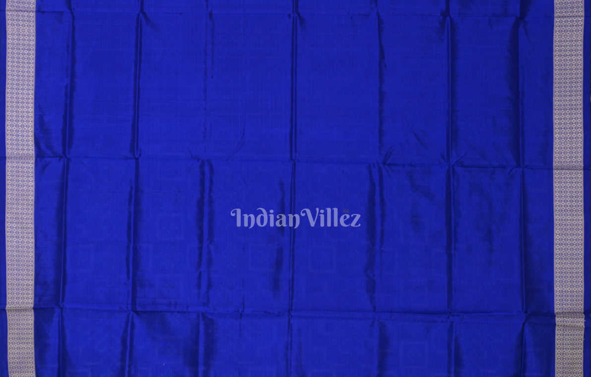 Blue Full Body Pasapali Odisha Ikat Sambalpuri Silk Saree 