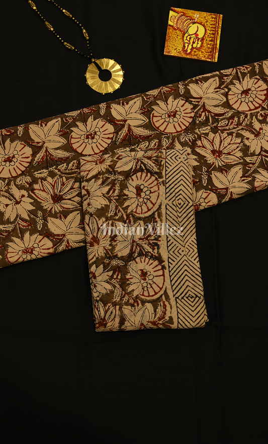 Light Green Bagru Block Printed Cotton Suit Sets 