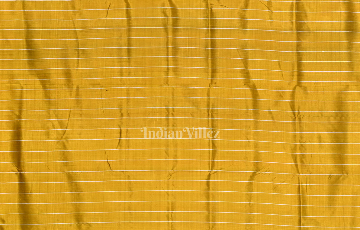 Blue Yellow Nabakothi  Odisha Ikat Contemporary Silk Saree 