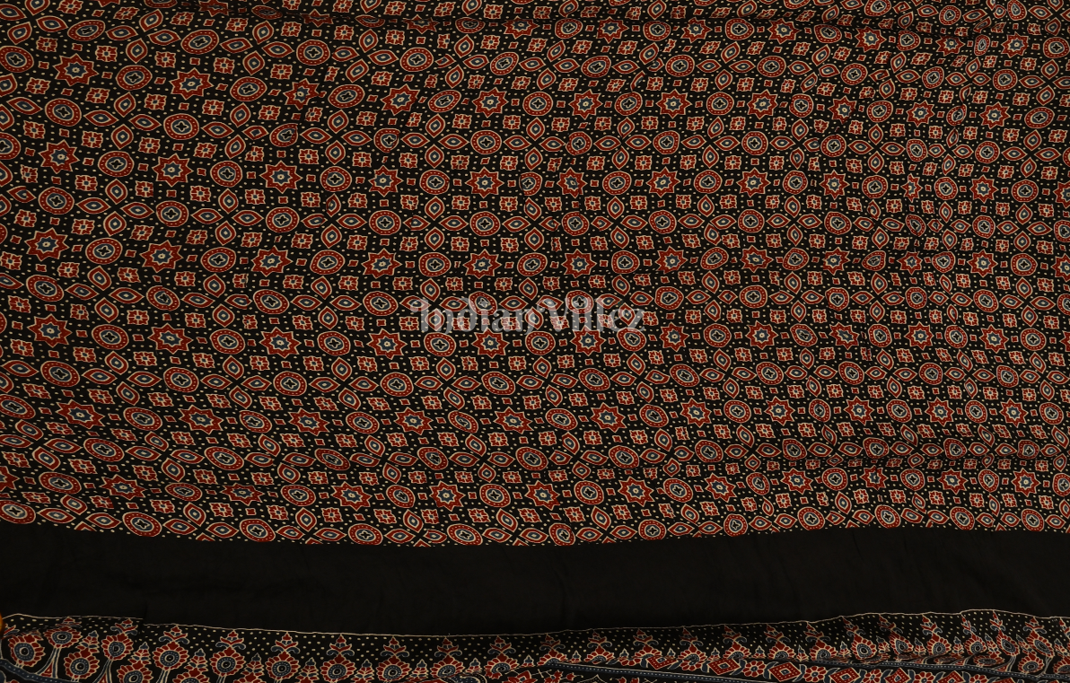 Yellow Black Bandhani Gharchola Gaji Silk Saree with Zari Work 