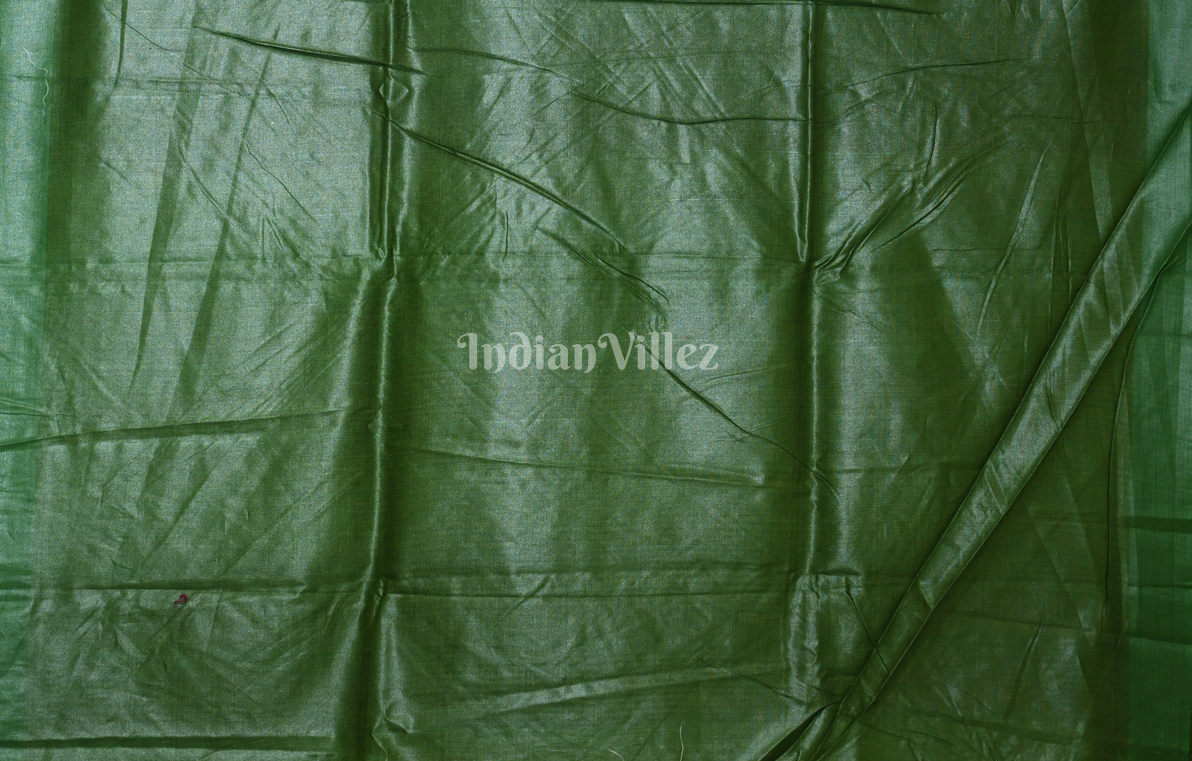 Magenta Pink Green Fine Gopalpur Tussar Silk Saree 