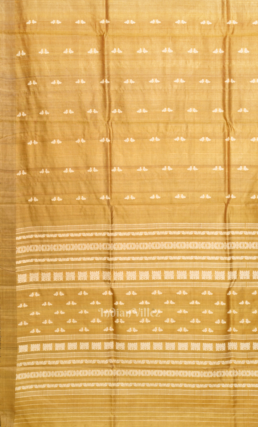 Golden Yellow Gopalpur Tussar Silk Saree 