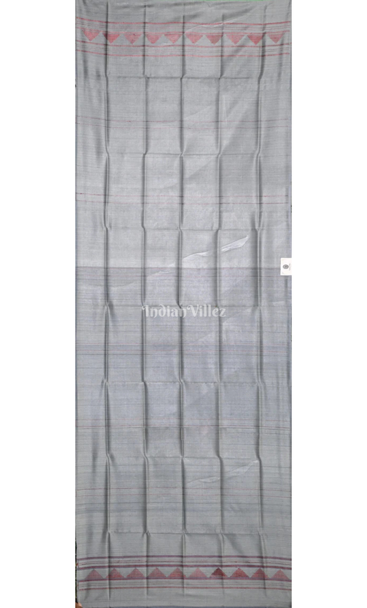 Cement Grey Pure Gopalpur Tussar Silk Stole
