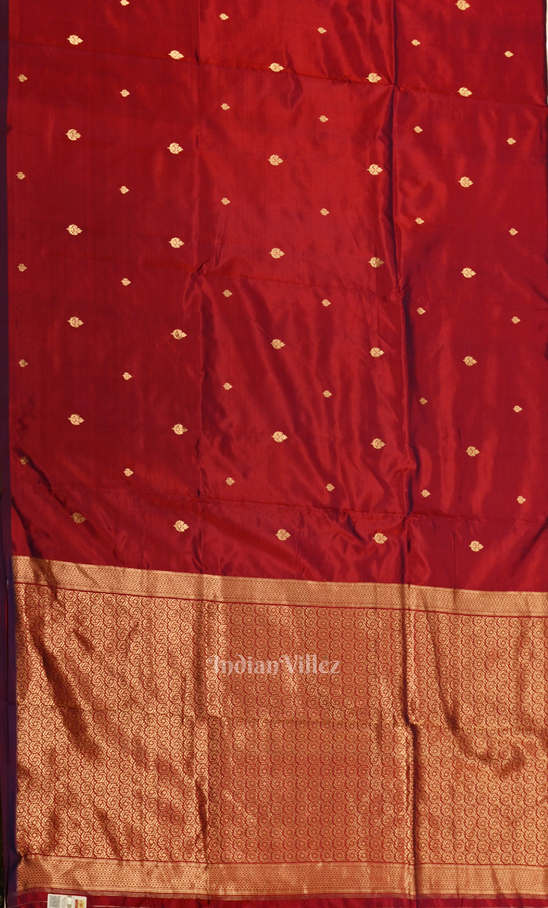 Elegant Maroon Pure Katan Silk Banarasi Saree