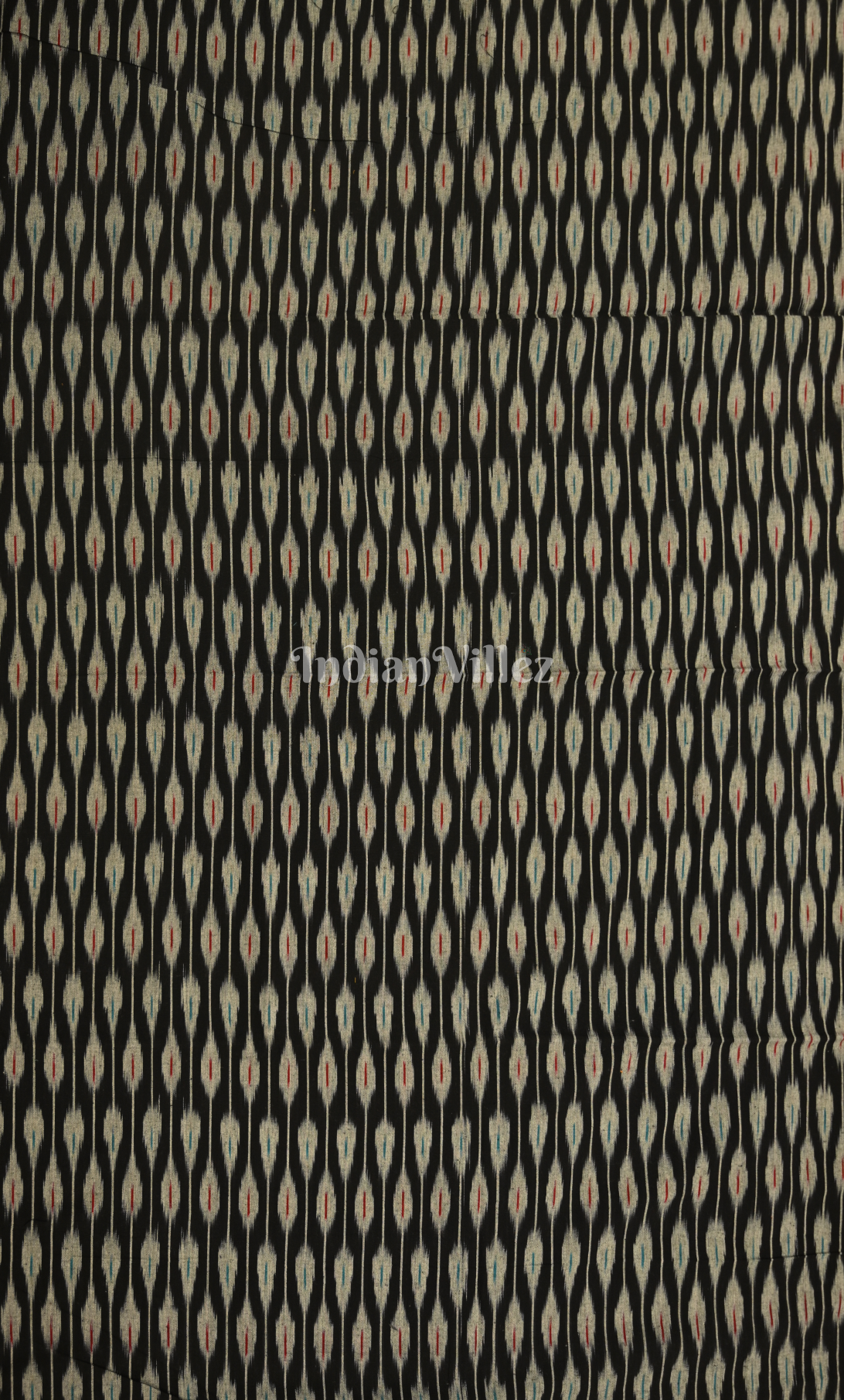 Black White Pochampally Ikat Cotton Unstitched Suit Sets