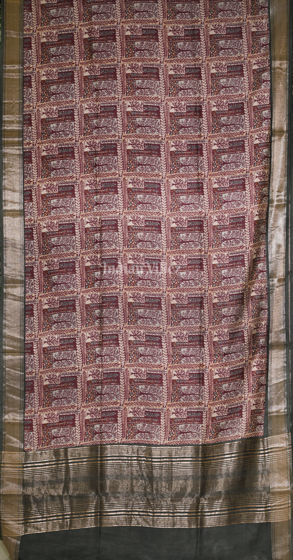 Multicolour Screen Printed Cotton Saree 