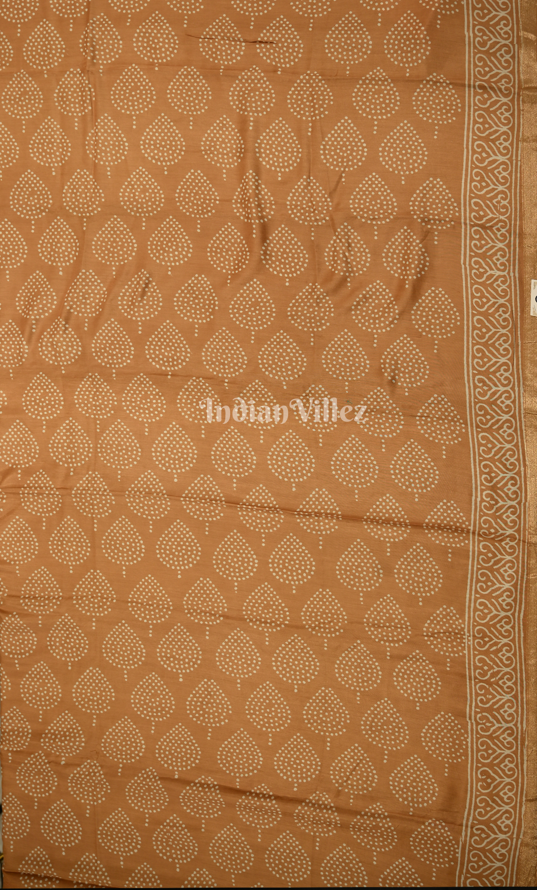 Rust Orange Block Printed Cotton Suit Sets