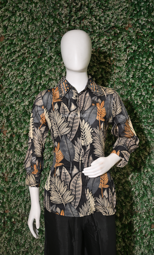 Multi Color Floral Printed Short kurta with Palazzo Set