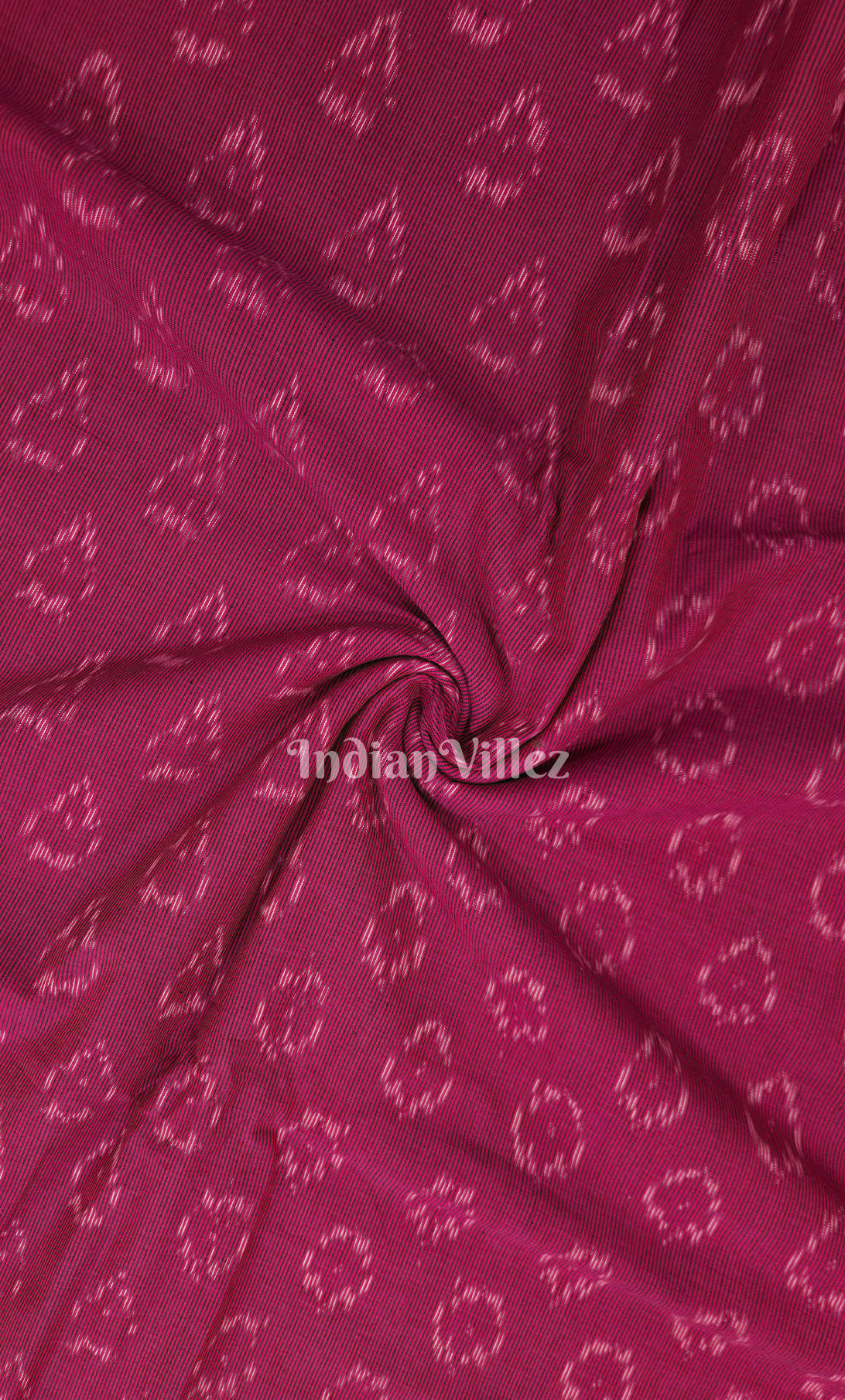Purple Pochampally Ikat Cotton Fabric