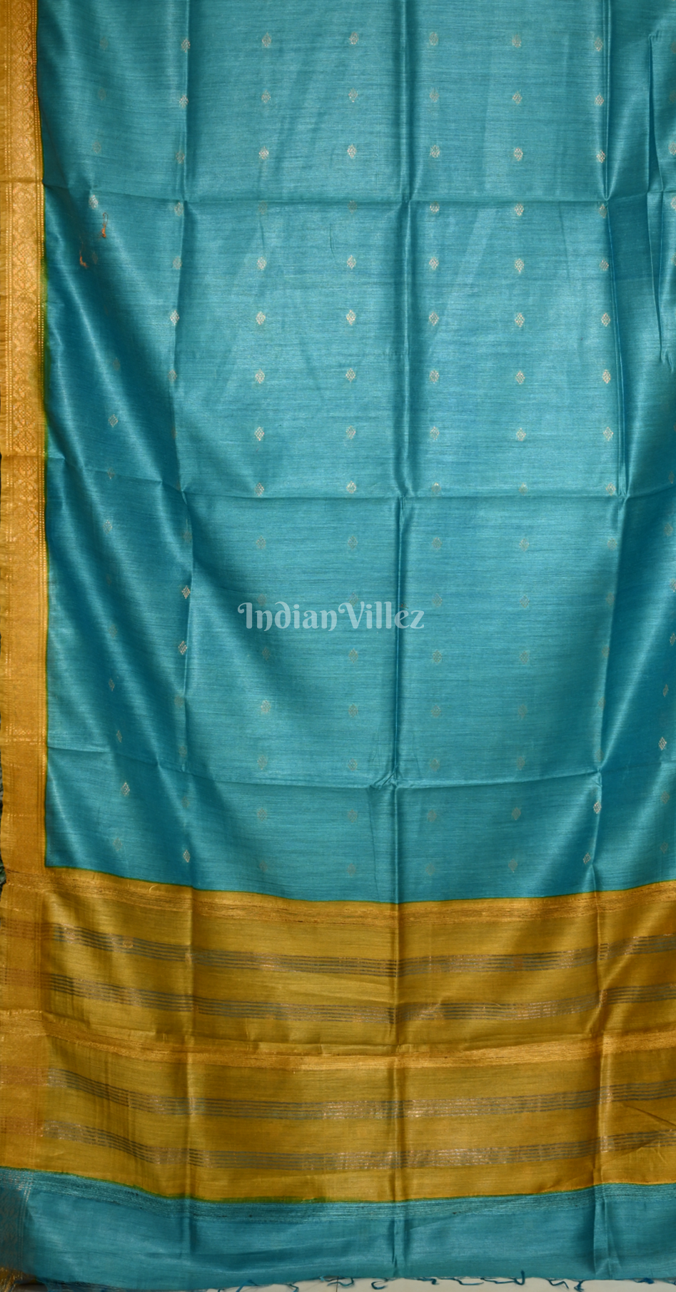 Blue Yellow Pure Kanjivaram Soft Silk Saree