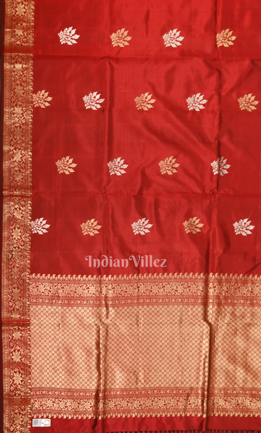 Red Pure Katan Banarasi Silk Saree