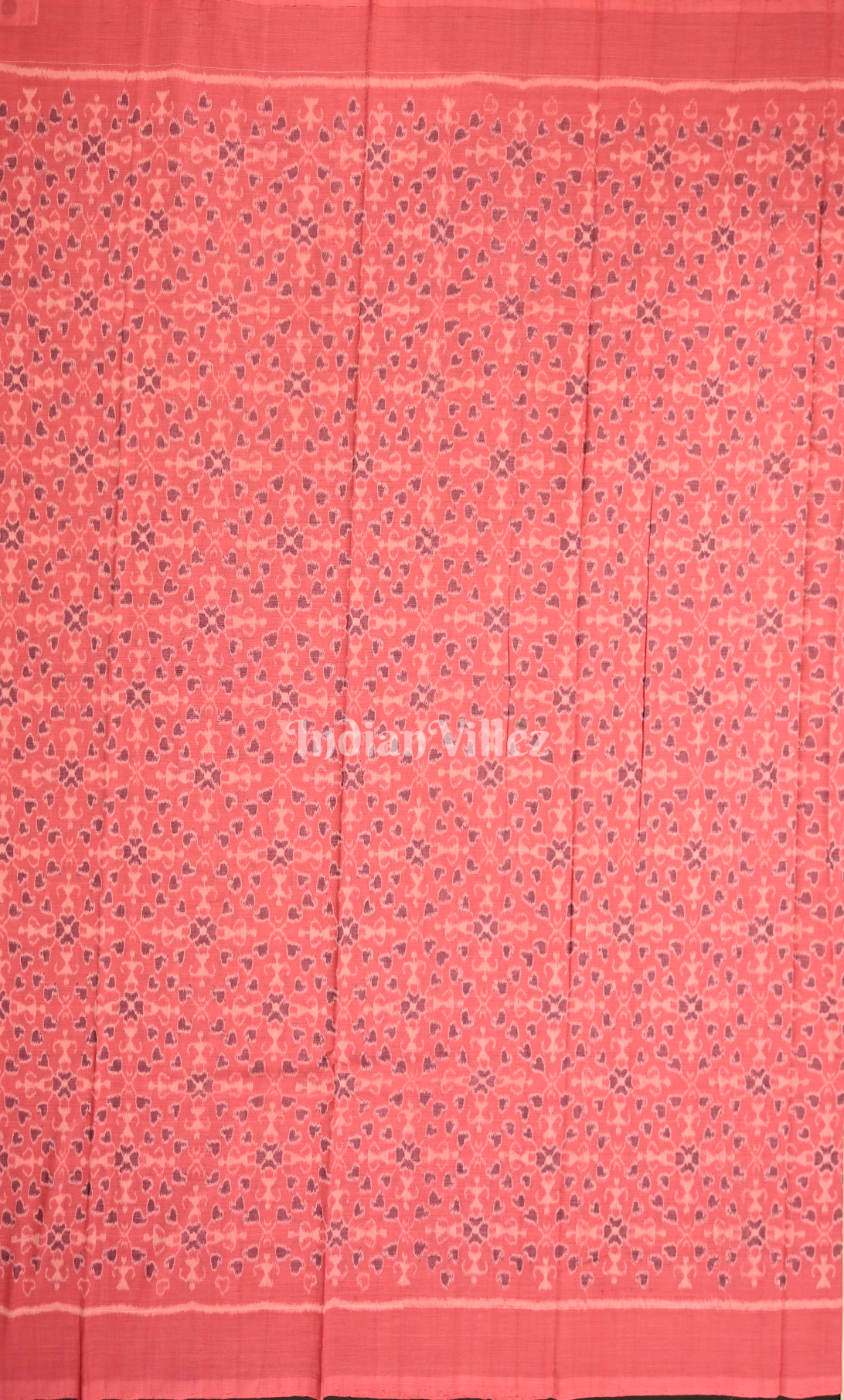 Pink Blue Tribal Theme Odisha Ikat Sambalpuri Dress Set & Dupatta