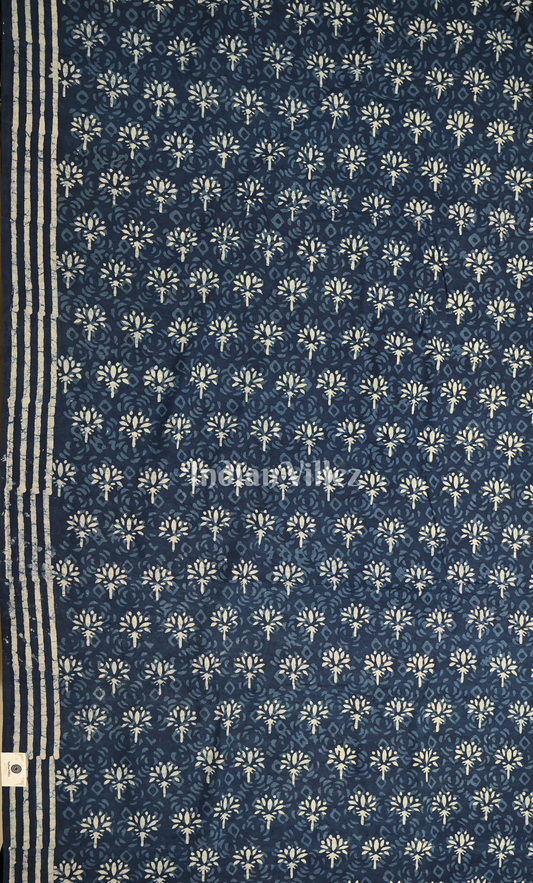 Indigo Blue Dabu Block Printed Cortton Suit Sets