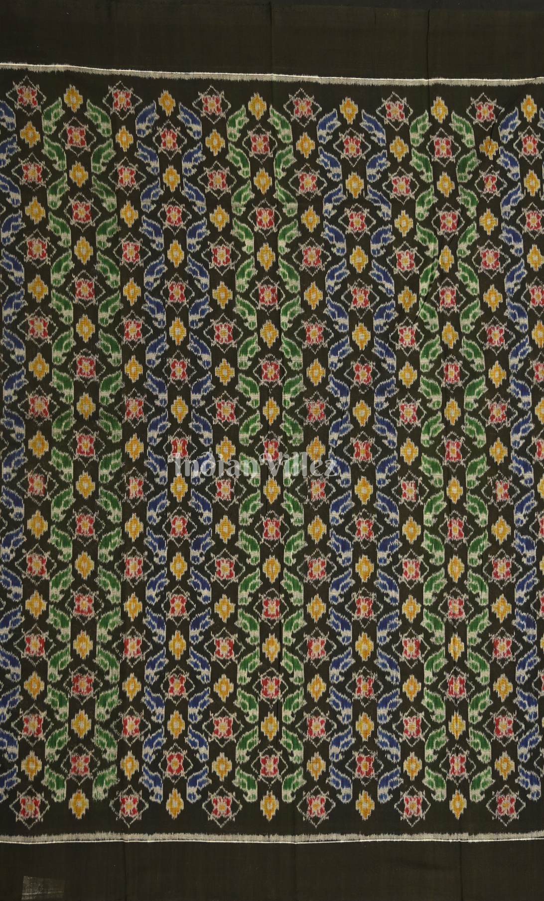 Multi Colour Odisha Ikat Sambalpuri Dress Set & Dupatta