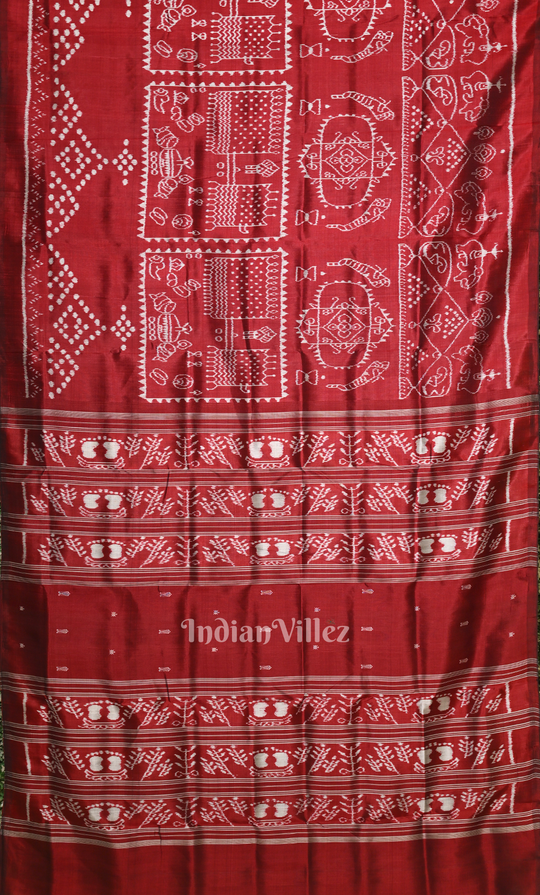 Elegant Red  Marriage Theme Contemporary Designer Silk Saree 