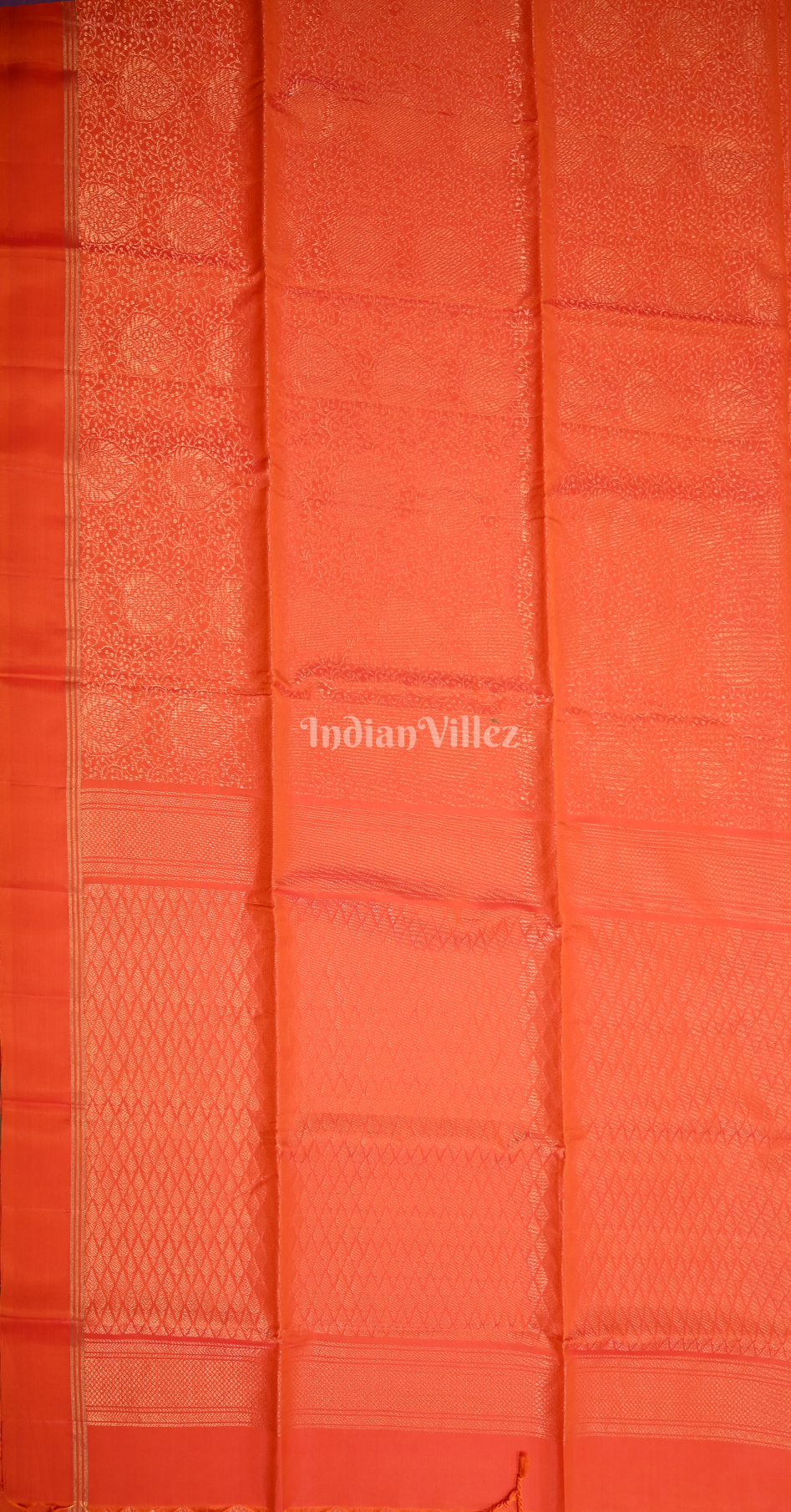 Red Golden Floral Pure Kanjivaram Soft Silk Saree