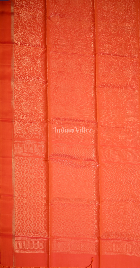 Red Golden Floral Pure Kanjivaram Soft Silk Saree