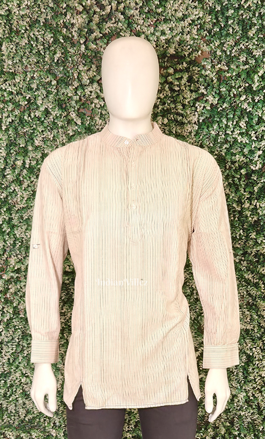   Off White Kotpad Odisha Ikat Cotton Kurta for Men