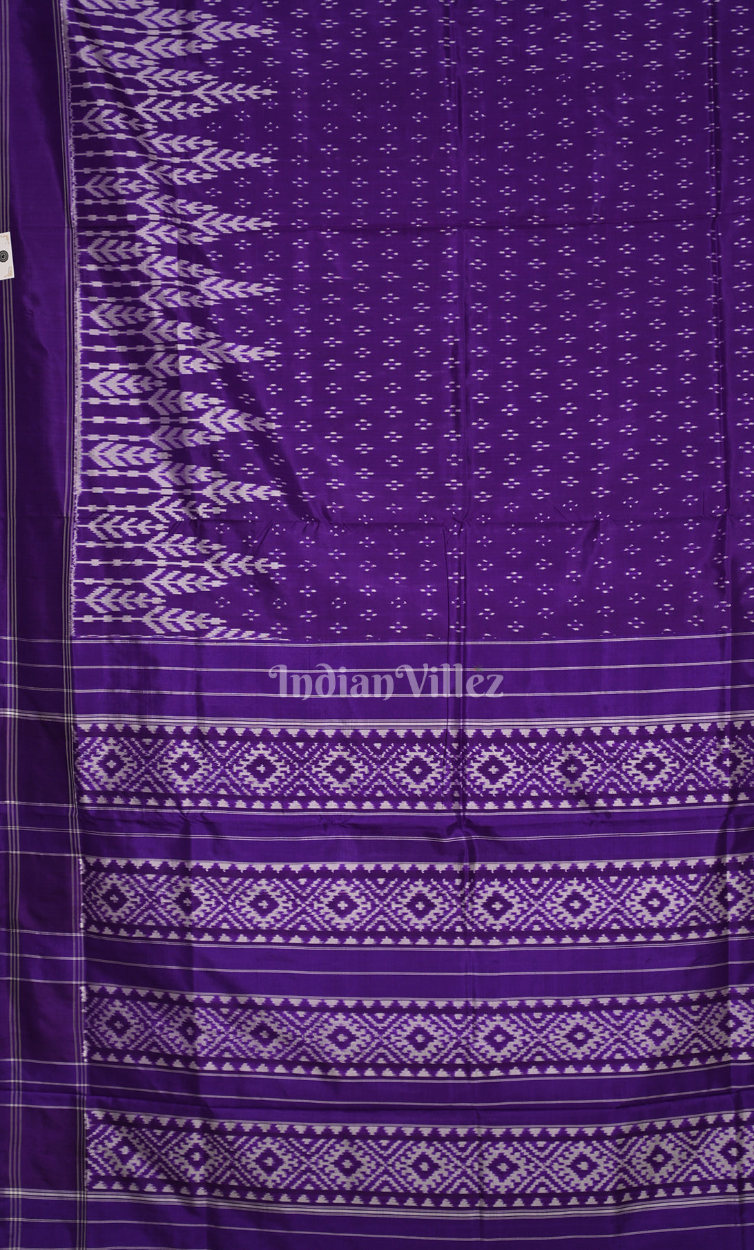 Purple Pochampally Ikat Silk Saree 