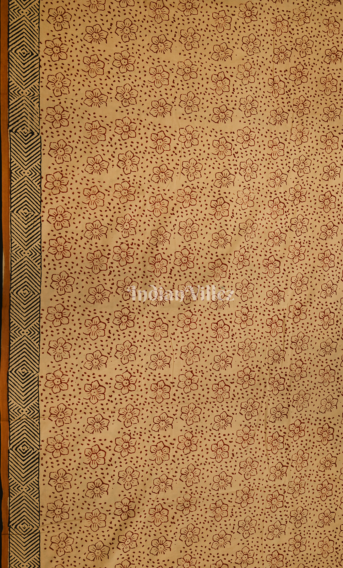 Light Green Bagru Block Printed Cotton Suit Sets 