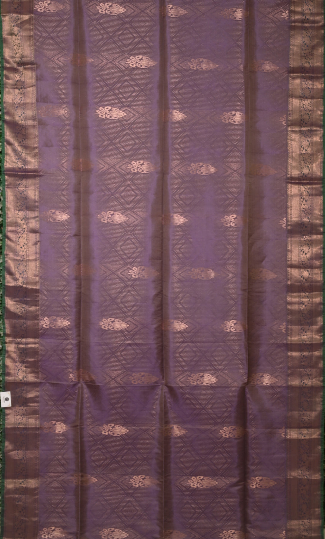 Lavender Blue Pure Kanjivaram Soft Silk Saree