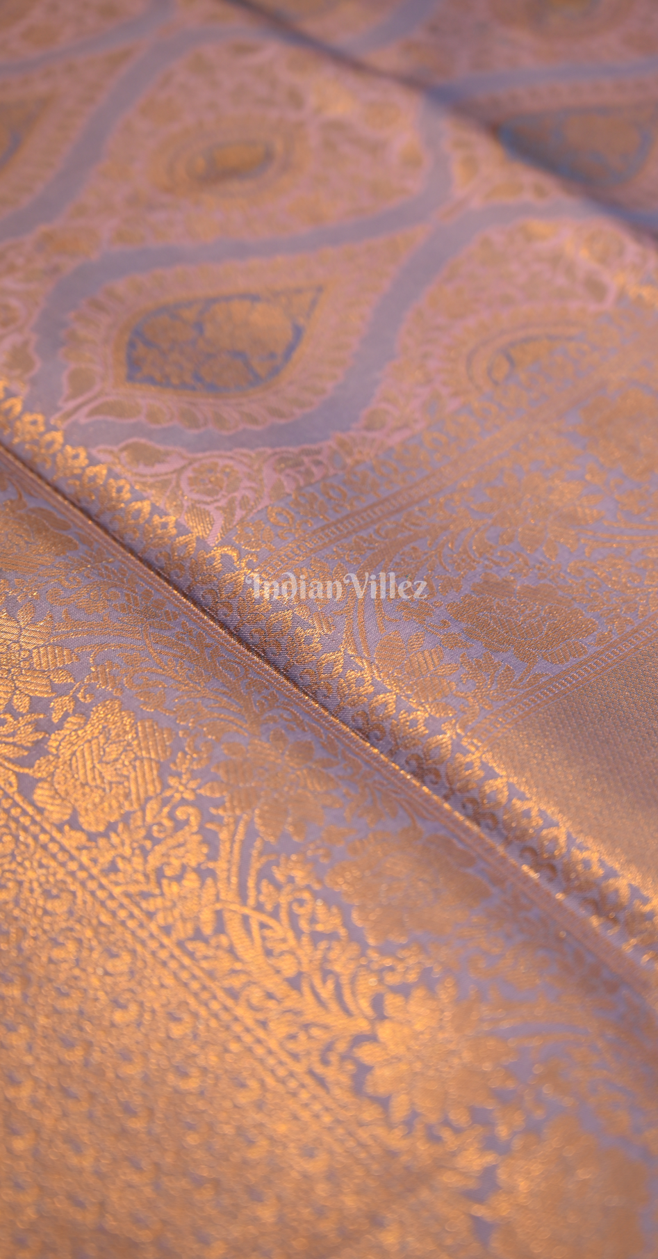 Lavender Weaving saree