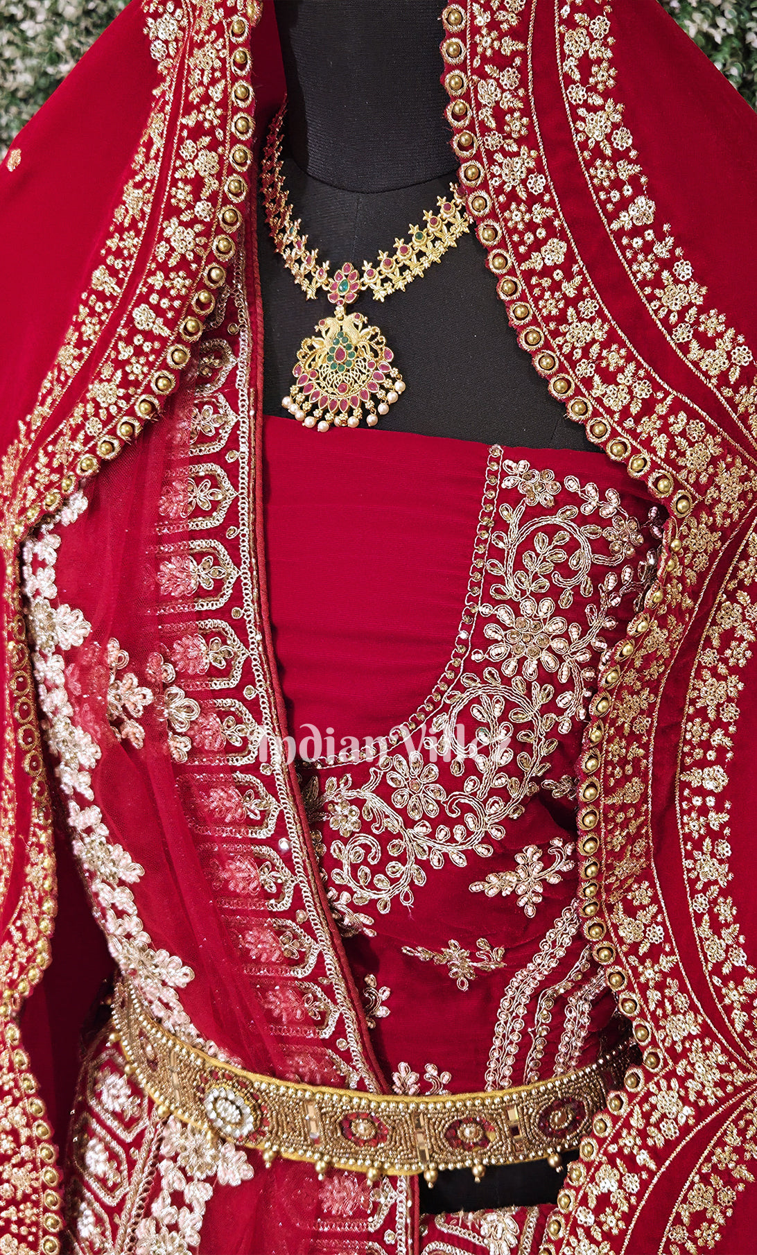 Exclusive Designer Red Lehenga Choli With Dupatta