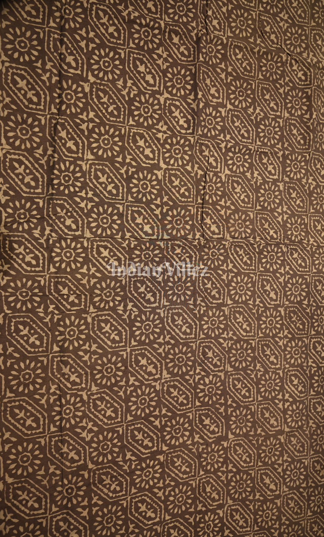 Blue Brown Block Printed Cotton Suit Sets